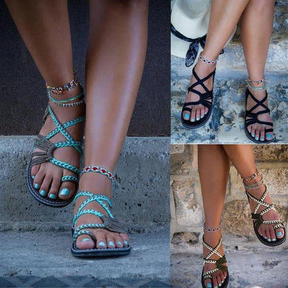 WOLF Offene Zehensandalen für den Strand