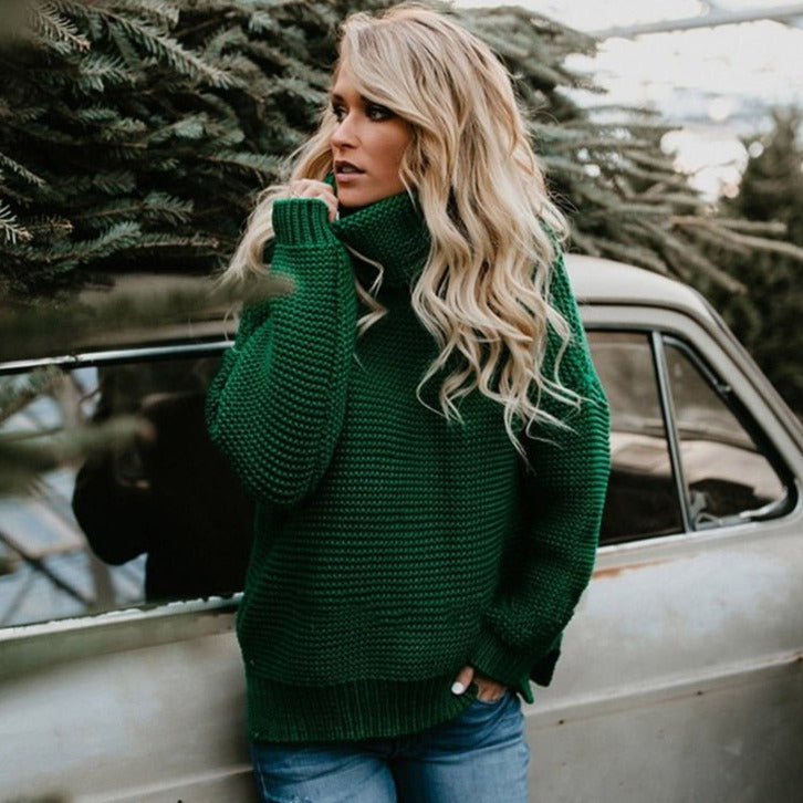 Layne - Dicker Damen-Pullover mit Rollkragen