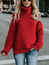 Lade das Bild in den Galerie-Viewer, Layne - Dicker Damen-Pullover mit Rollkragen
