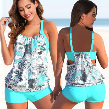 Zweifarbiges Tankini-Set | Lively™