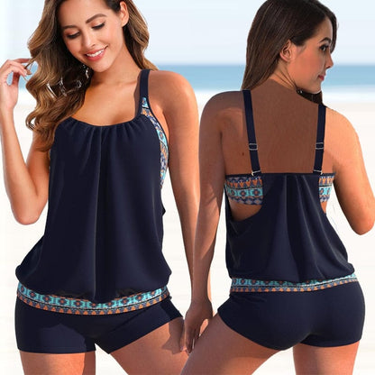 Zweifarbiges Tankini-Set | Lively™
