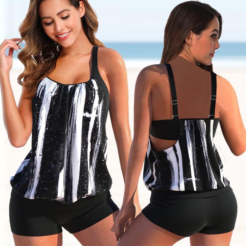 Zweifarbiges Tankini-Set | Lively™