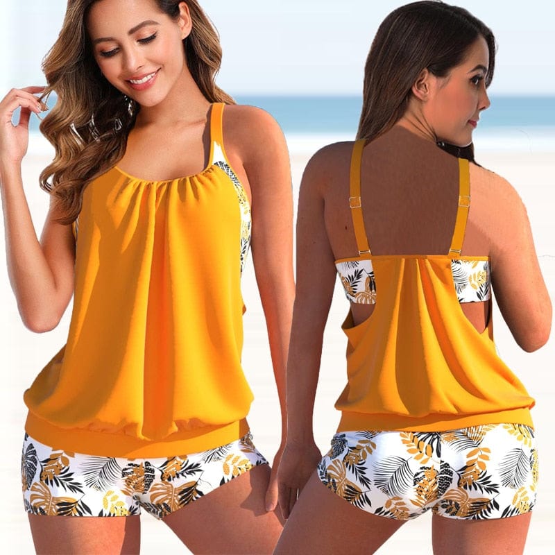 Zweifarbiges Tankini-Set | Lively™