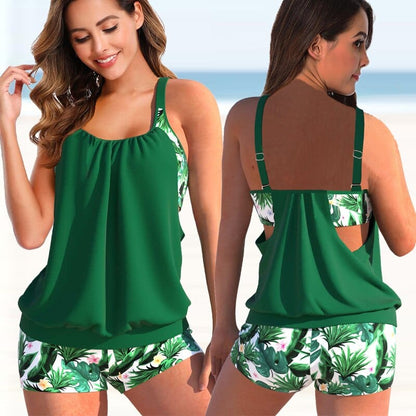 Zweifarbiges Tankini-Set | Lively™