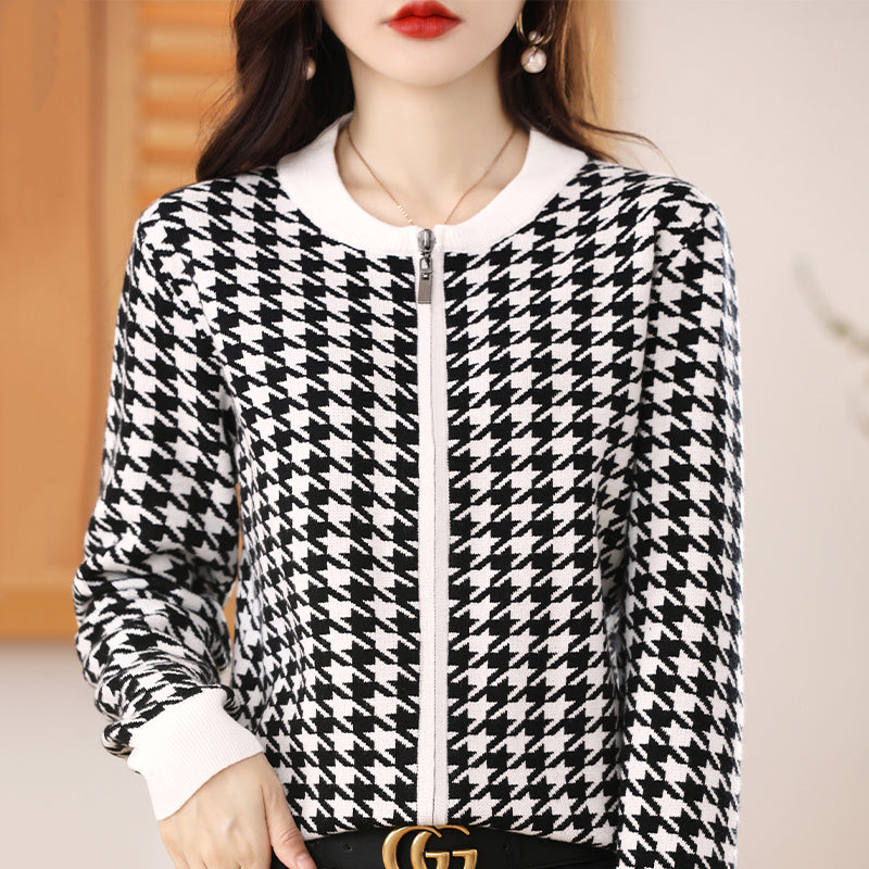 WOLF Reißverschluss Strickjacke Pullover