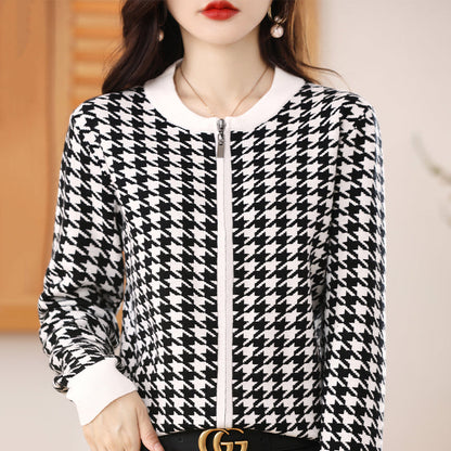 WOLF Reißverschluss Strickjacke Pullover