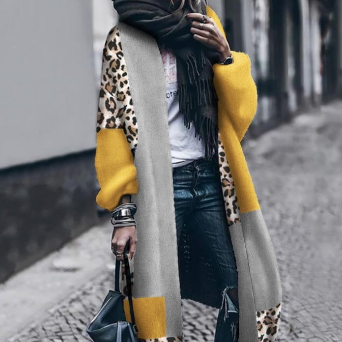 WOLF Lässig Gepard Druck Mantel