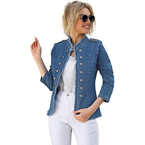 WOLF Blaue langärmelige Jacke