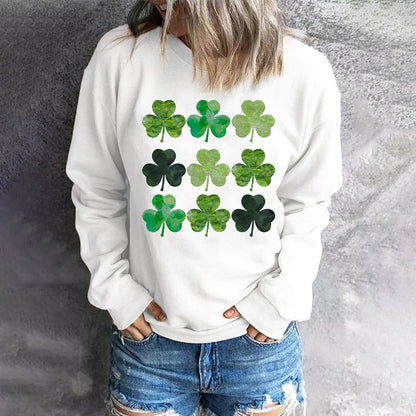 WOLF Patchwork Patrick's Day Herz bedruckte T-Stücke