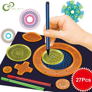 Spirograph Magische Vielfalt Blume Lineal Set
