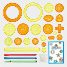 Lade das Bild in den Galerie-Viewer, Spirograph Magische Vielfalt Blume Lineal Set
