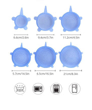 Lade das Bild in den Galerie-Viewer, 6x Wiederverwendbare Küchen Stretch-Deckel
