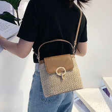 Lade das Bild in den Galerie-Viewer, Stroh-Handtasche, Strandtasche &quot;Eva&quot; - chic für den Sommer_braun 2
