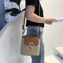 Lade das Bild in den Galerie-Viewer, Stroh-Handtasche, Strandtasche &quot;Eva&quot; - chic für den Sommer_braun 3
