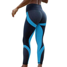 Lade das Bild in den Galerie-Viewer, Fitness Push-up Leggins - komprimiert, strafft und holt die perfekte Figur aus Ihnen heraus_blau
