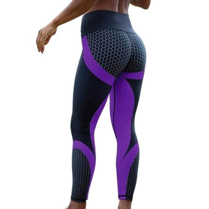 Fitness Push-up Leggins - komprimiert, strafft und holt die perfekte Figur aus Ihnen heraus_lila 2
