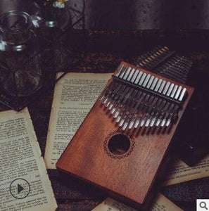 Kalimba - tragbarer Daumenklavier aus Mahagoni