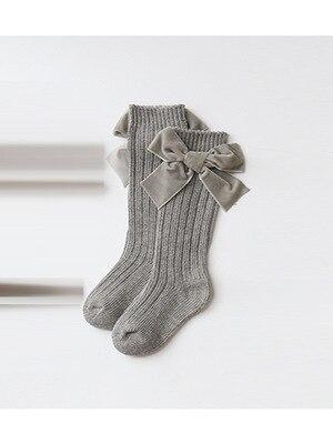 Baby-Kniestrümpfe mit Schleife / Socken für Babys & Kleinkinder - modisch & bequem, Brown / 1-3 Jahre