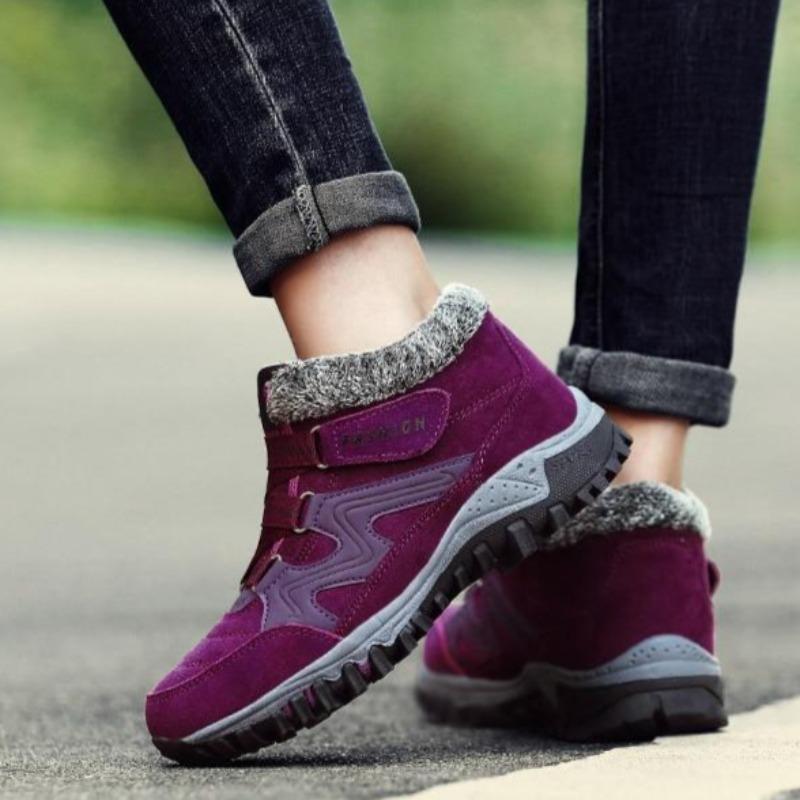 Winterschuh mit Innenfutter - rot