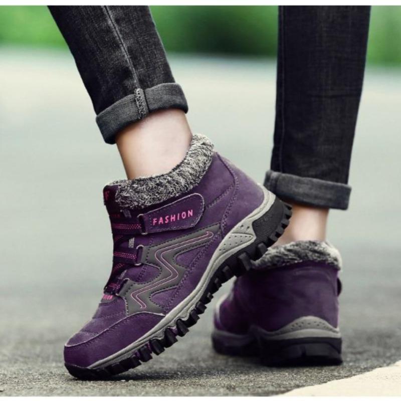 Winterschuh mit Innenfutter - lila