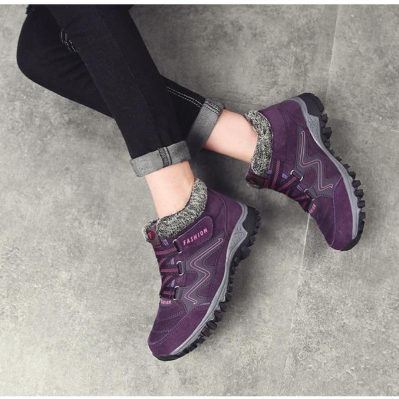 Winterschuh mit Innenfutter - lila