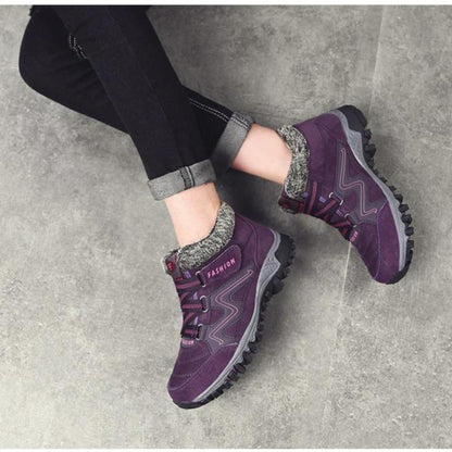 Winterschuh mit Innenfutter - lila