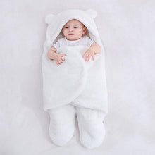 Lade das Bild in den Galerie-Viewer, Baby-Einschlagdecke - kuschelige Puckdecke zum Einwickeln
