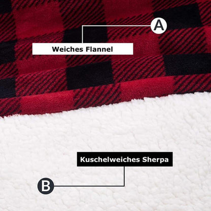 DER KUSCHELHOODIE - Warme Kapuzendecke als Pullover in Übergröße