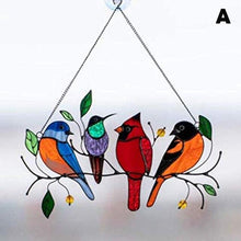 Lade das Bild in den Galerie-Viewer, Buntglasfensterbehänge Vögel Haus Dekoration Bird  Ornaments
