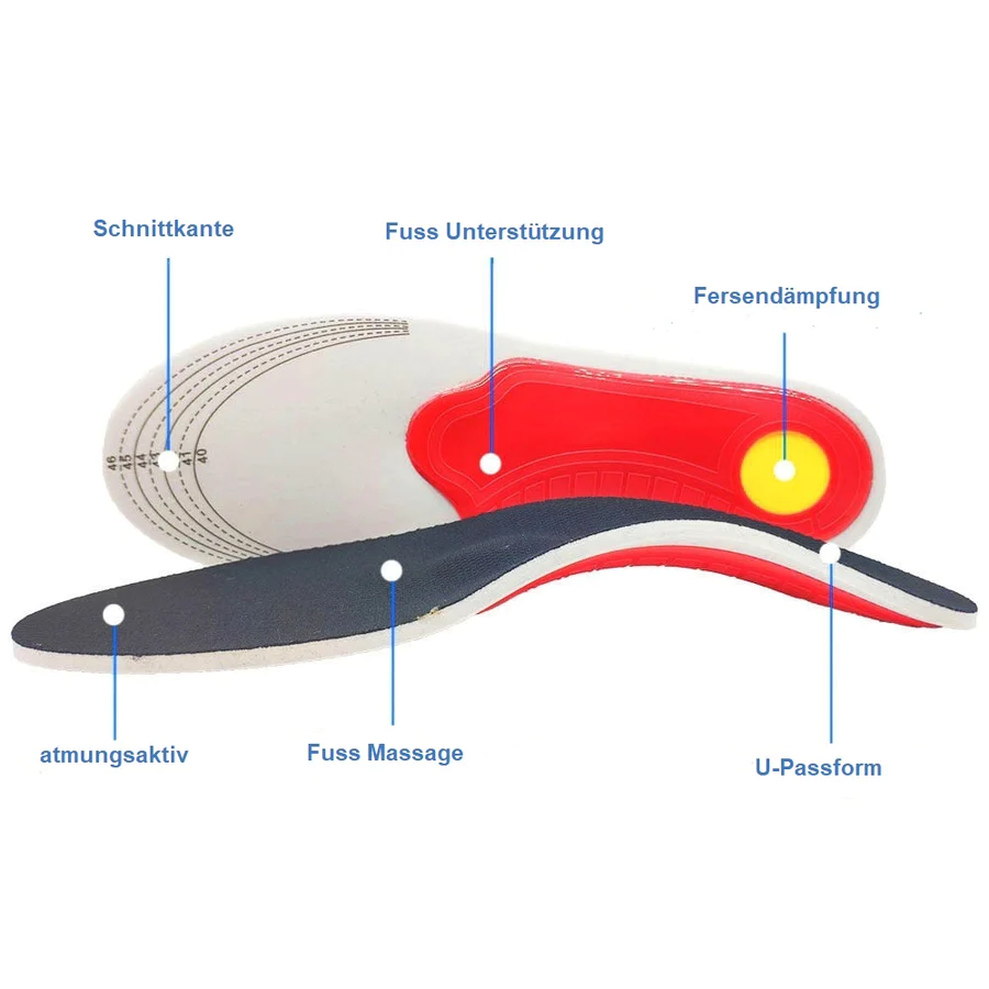 OrthopSohle | Fuß- und Hüftschmerzen einfach gesund laufen (1 Paar) 3