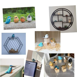 Einzigartige Handgefertigte Holzvögel