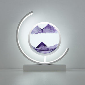 Sandscape light™ | Die Kunst des Sandes der Tiefsee - wunderschön, vielseitig, mit Beleuchtung _weiß lila