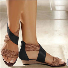 Lade das Bild in den Galerie-Viewer, Sarcov - Stylische Sandalen mit Keilabsatz
