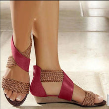 Lade das Bild in den Galerie-Viewer, Sarcov - Stylische Sandalen mit Keilabsatz
