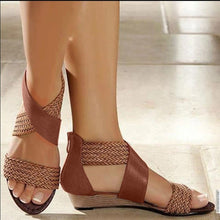 Lade das Bild in den Galerie-Viewer, Sarcov - Stylische Sandalen mit Keilabsatz
