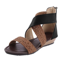 Lade das Bild in den Galerie-Viewer, Sarcov - Stylische Sandalen mit Keilabsatz
