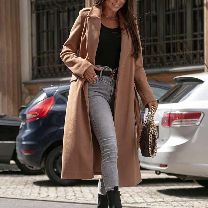 Eleganter Vintage Wintermantel