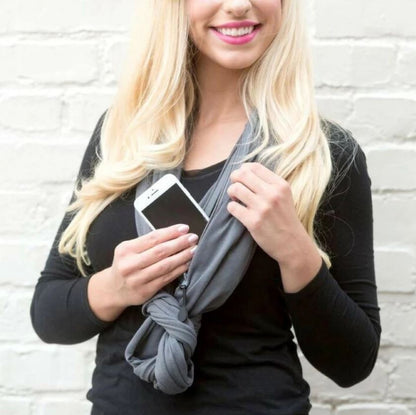 Geheimer  Taschenschal - mit verstecktem Reißverschluss - lieblingsladen.co