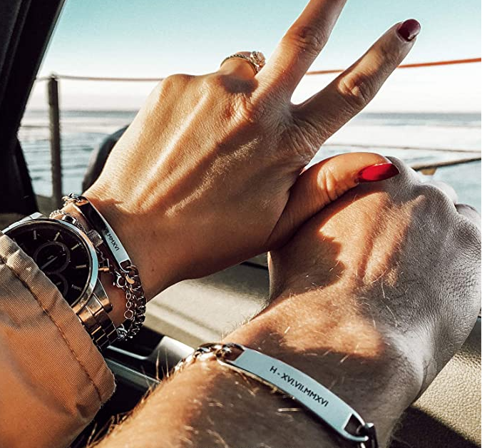 silber partnerarmband pärchenarmband mit gravur 4