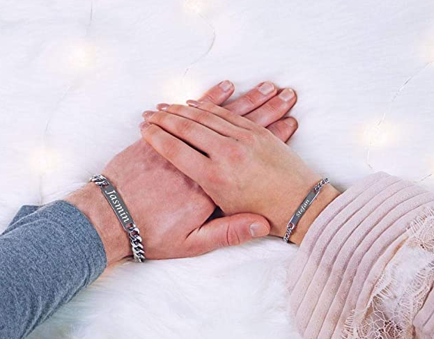 silber partnerarmband pärchenarmband mit gravur 3