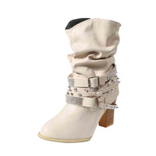 Lade das Bild in den Galerie-Viewer, Sprigo - Leder-Stiefeletten im Western-Stil mit Riemendetails
