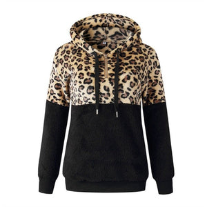 Statia - Frecher Kapuzenpullover for Frauen mit Leopardenprint
