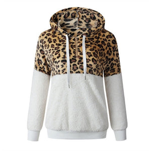 Statia - Frecher Kapuzenpullover for Frauen mit Leopardenprint