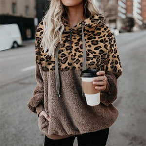 Statia - Frecher Kapuzenpullover for Frauen mit Leopardenprint