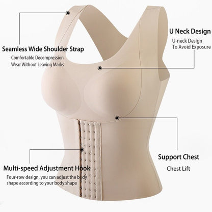 Taillen Trainer BH | 3-in-1 Nahtloser Taillen-Trainer-BH