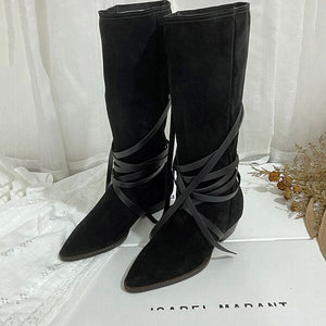 Tredeo - Bequeme Wildlederstiefel für Damen