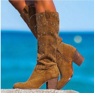 Tredeo - Bequeme Wildlederstiefel für Damen