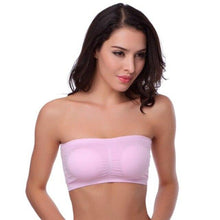 Lade das Bild in den Galerie-Viewer, Nahtloses Bandeau / rutschfester BH_rosa
