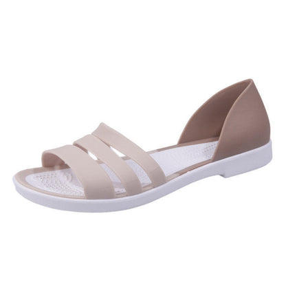 WOLF Minimalistische Sandalen mit offener Spitze