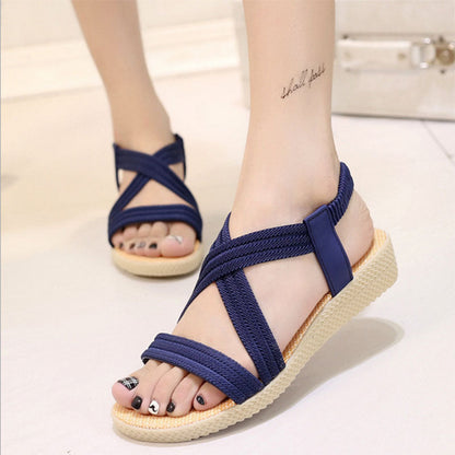 WOLF Damen Bohème Sommer Sandalen Bequem